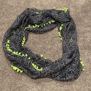 Pom Pom Infinity Scarf